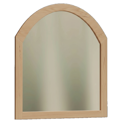 Trusty Wood Conway mirror rendered in Brown Maple finish, rendering, actual wood/finish may vary