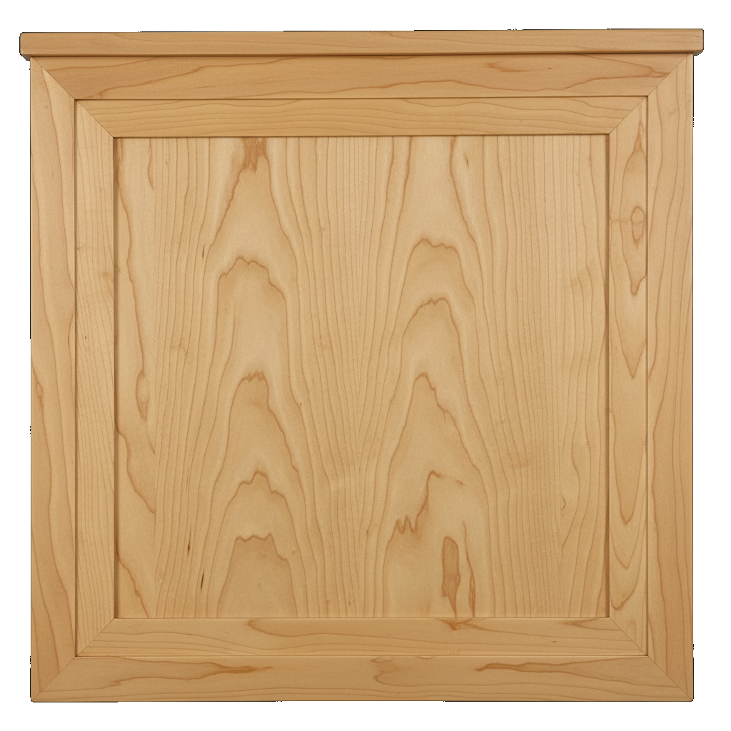 Trusty Wood Lexington mirror rendered in Hickory finish, rendering, actual wood/finish may vary