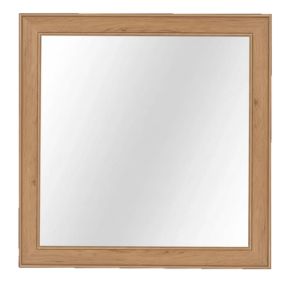 Trusty Wood Ocean City mirror rendered in Brown Maple finish, rendering, actual wood/finish may vary