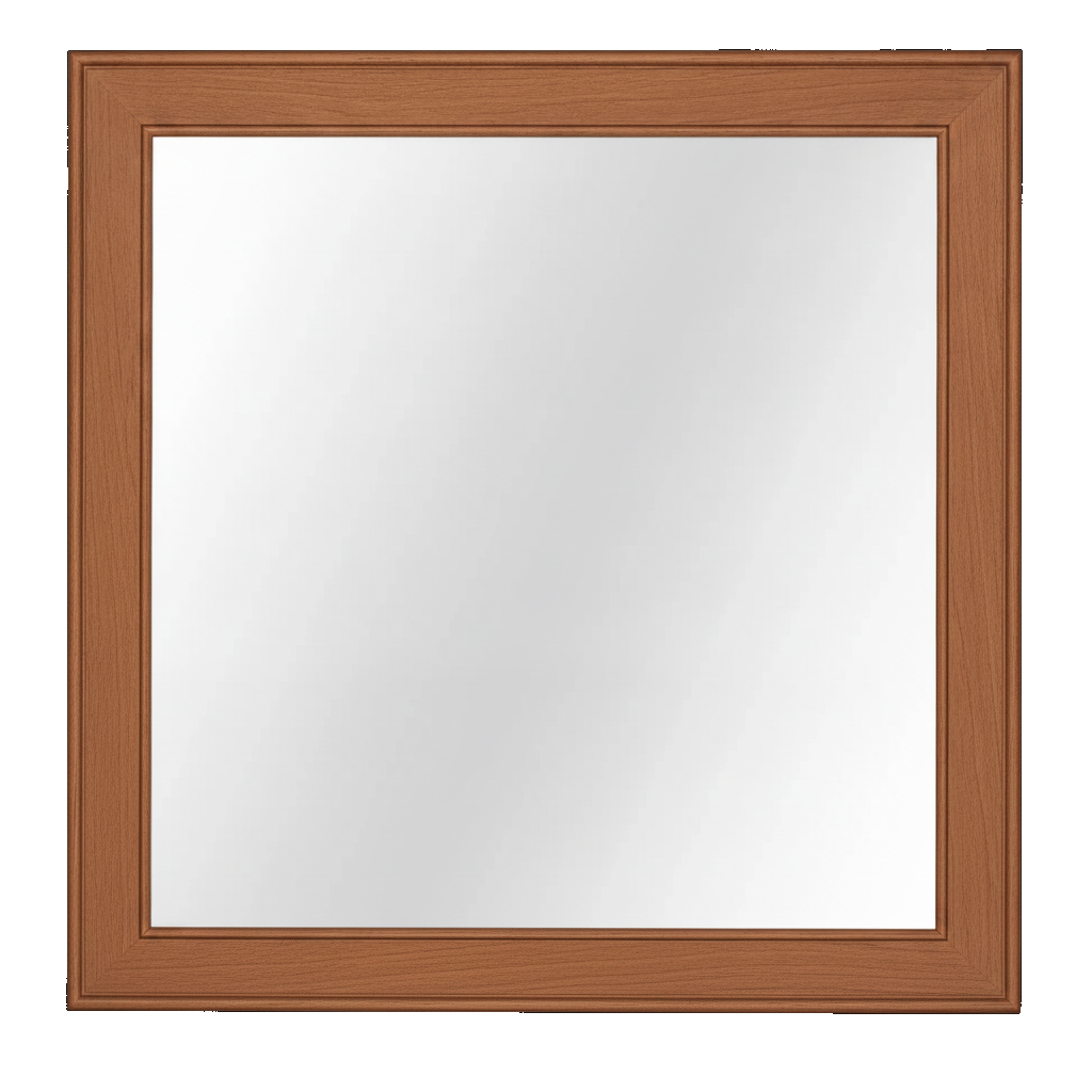 Trusty Wood Ocean City mirror rendered in Cherry finish, rendering, actual wood/finish may vary