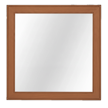 Trusty Wood Ocean City mirror rendered in Cherry finish, rendering, actual wood/finish may vary