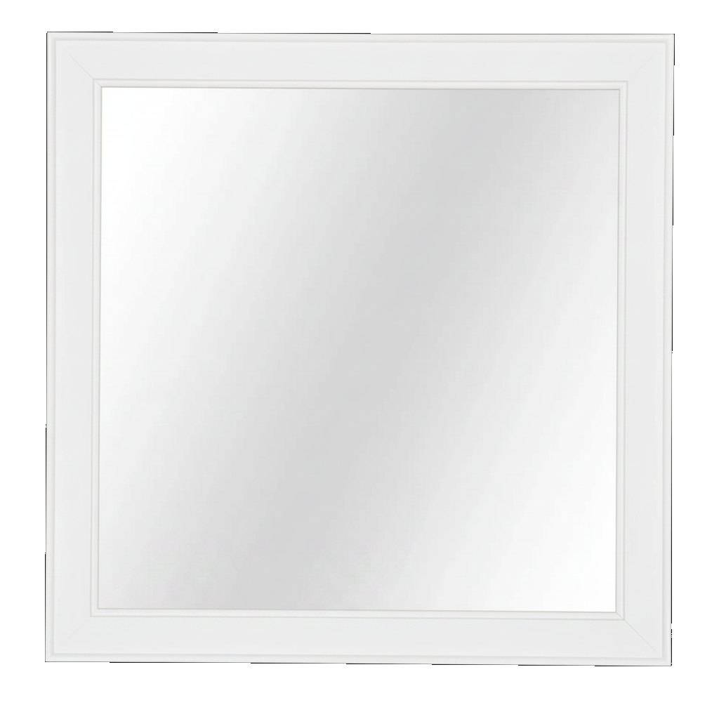 Trusty Wood Ocean City mirror rendered in Painted (white) finish, rendering, actual wood/finish may vary