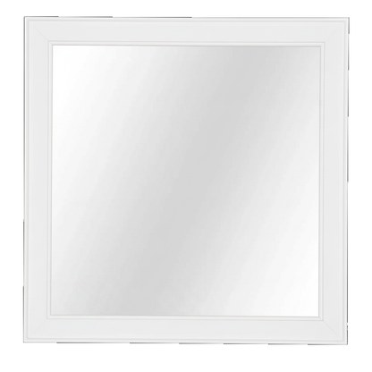 Trusty Wood Ocean City mirror rendered in Painted (white) finish, rendering, actual wood/finish may vary