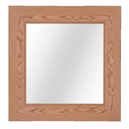 Trusty Wood Ocean City mirror rendered in Red Oak finish, rendering, actual wood/finish may vary