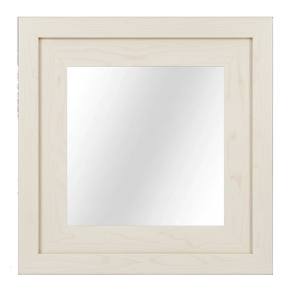 Trusty Wood Standard mirror rendered in Hard Maple finish, rendering, actual wood/finish may vary