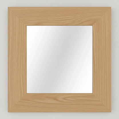 Trusty Wood Standard mirror rendered in White Oak finish, rendering, actual wood/finish may vary