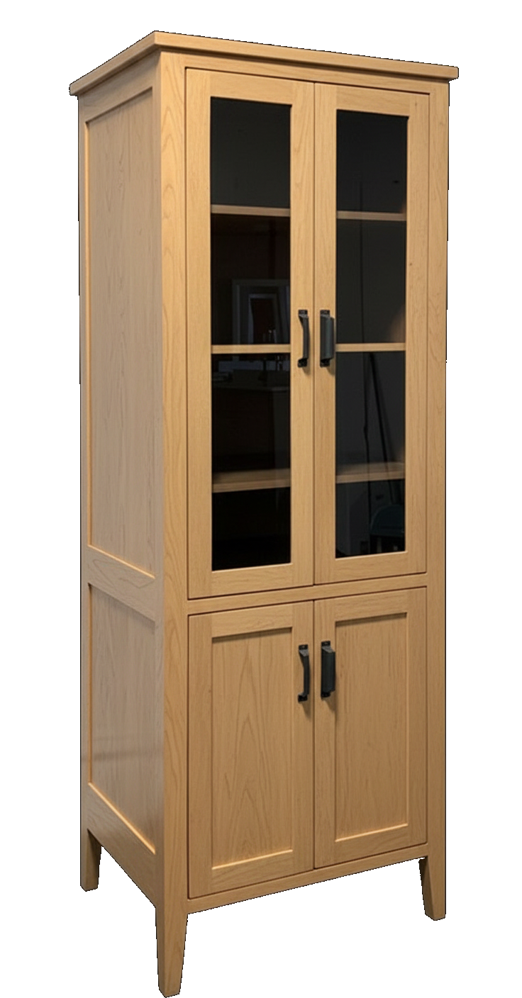 Trusty Wood Charleston tower rendered in Brown Maple finish, rendering, actual wood/finish may vary
