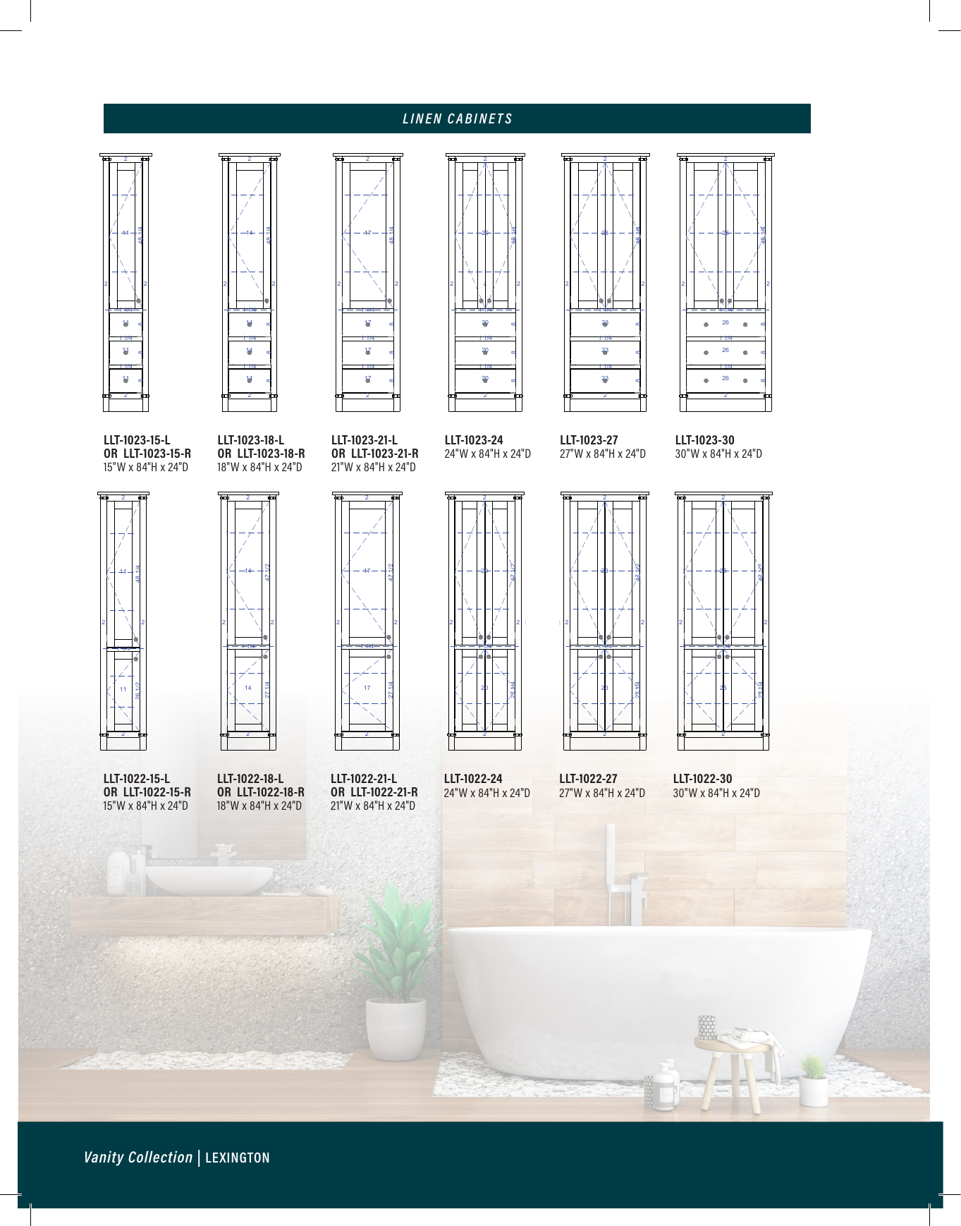 lexington Linen Cabinet dimensions